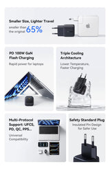Pod Grid Baseus Mini 100W GaN USB-C Fast Charger